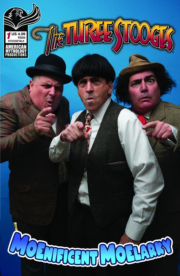 Three Stooges Magnificent Moelarky #1 variant cover by Stoogetalk Photo