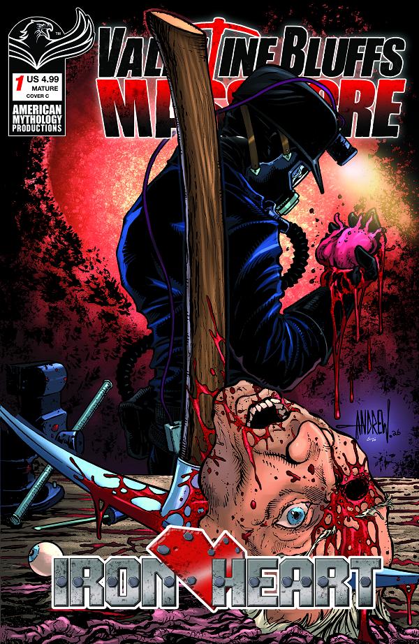 Valentine Bluffs Massacre Iron Heart #1 variant cover by Andrew Mangum
