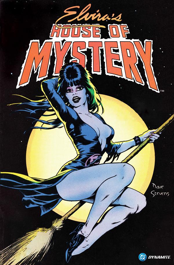 Elviras House Of Mystery HC cover by Dave Stevens