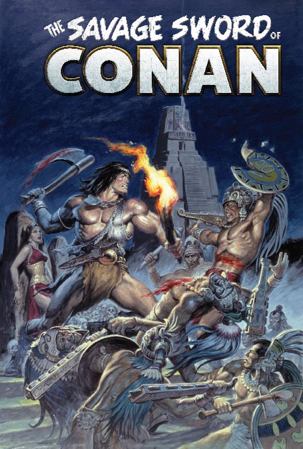 Savage Sword Of Conan The Original Comics Omnibus HC Vol 12 Earl Norem Direct Market Edition Cvr (Mr) cover by Earl Norem