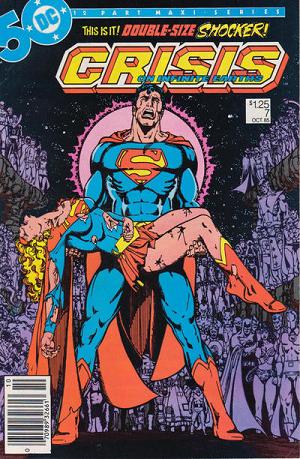 Crisis On Infinite Earths #7 Newsstand Variant cover