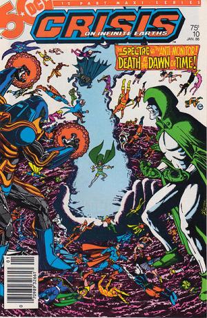 Crisis On Infinite Earths #10 Newsstand Variant cover