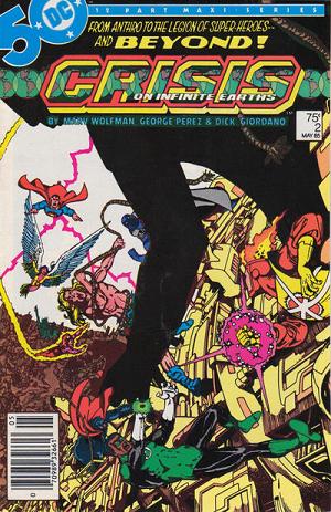 Crisis On Infinite Earths #2 Newsstand Variant cover