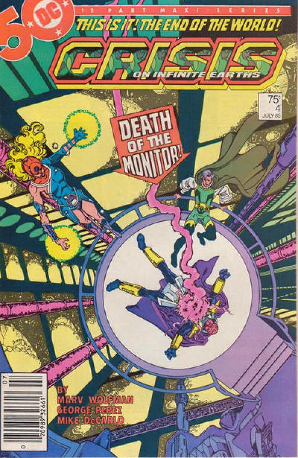 Crisis On Infinite Earths #4 Newsstand Variant cover