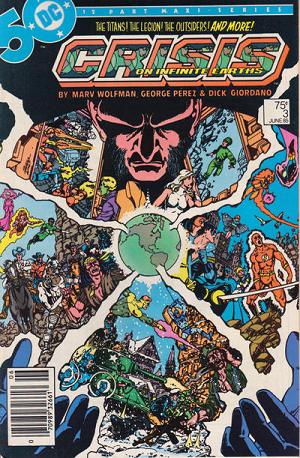 Crisis On Infinite Earths #3 Newsstand Variant cover