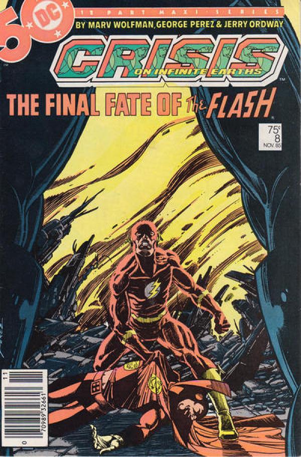 Crisis On Infinite Earths #8 Newsstand Variant cover