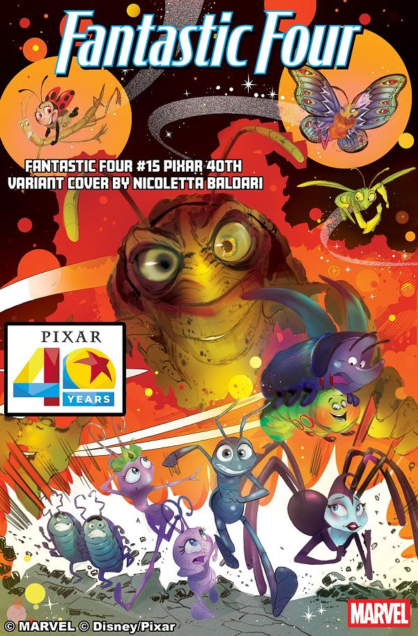 Fantastic Four #15 NICOLETTA BALDARI PIXAR 40TH VARIANT cover