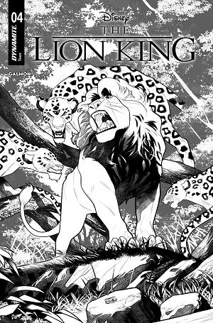 Lion King #4 CVR I CVR I EDWIN GALMON LINE ART cover