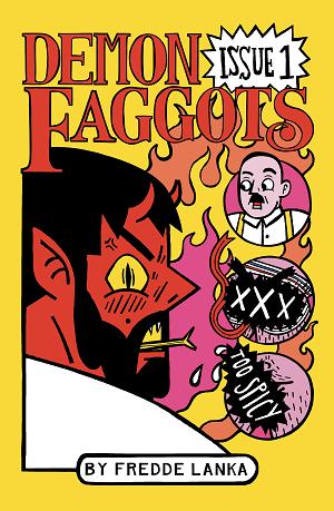 Demon Faggots #1 cover by Fredrik Lanka