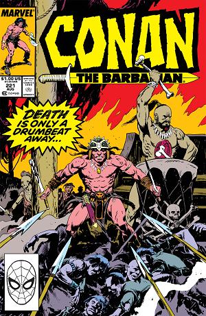 Conan The Barbarian #221 cover