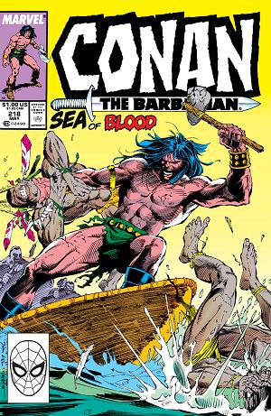 Conan The Barbarian #218 cover