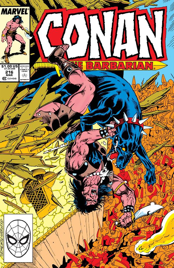 Conan The Barbarian #216  cover