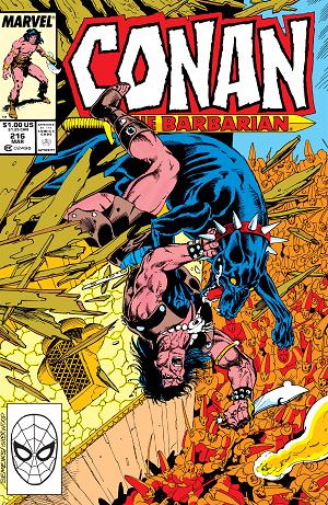 Conan The Barbarian #216 cover