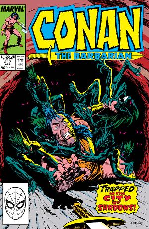 Conan The Barbarian #217 cover