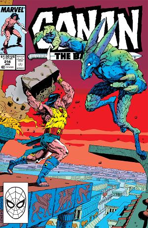 Conan The Barbarian #214 cover