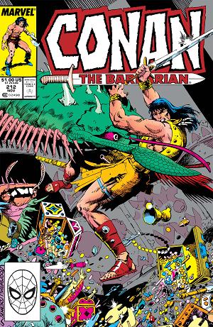 Conan The Barbarian #212 cover