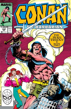Conan The Barbarian #208 cover