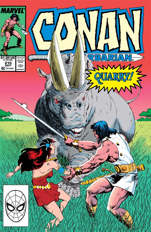 Conan The Barbarian #210  cover