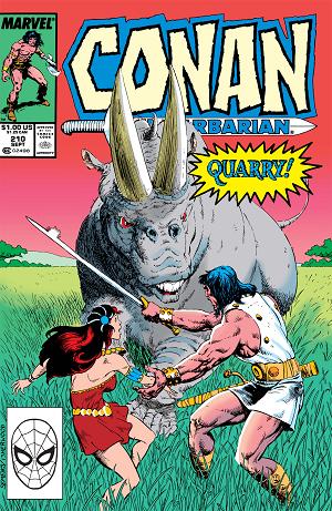 Conan The Barbarian #210 cover