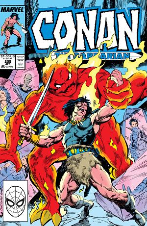 Conan The Barbarian #205 cover