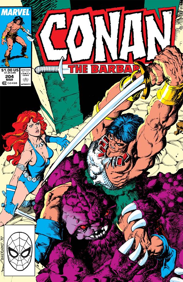 Conan The Barbarian #204  cover