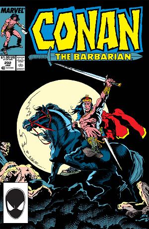 Conan The Barbarian #202 cover