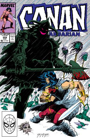 Conan The Barbarian #209 cover
