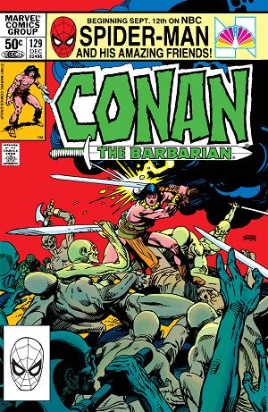 Conan The Barbarian #129 cover