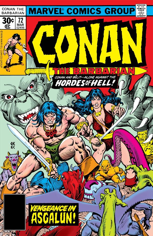 Conan The Barbarian #72  cover