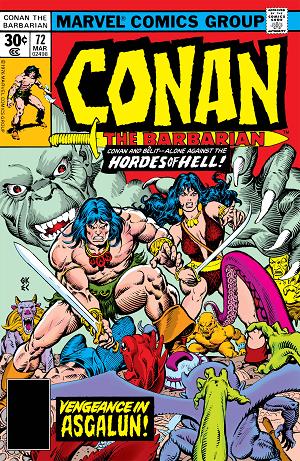 Conan The Barbarian #72 cover