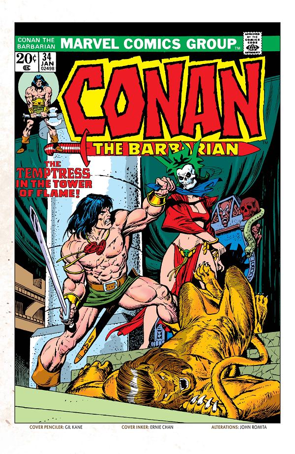 Conan The Barbarian #34  cover