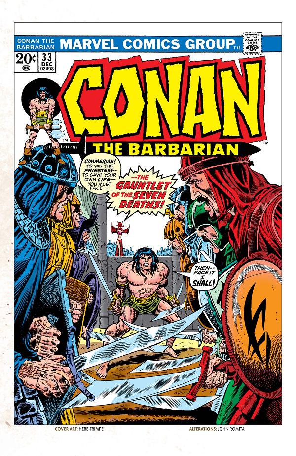 Conan The Barbarian #33  cover