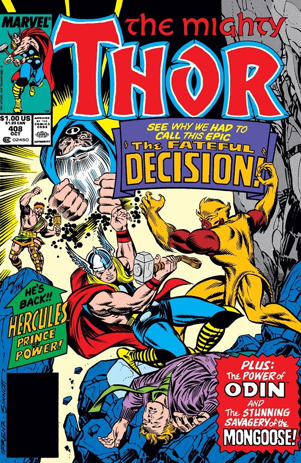 Thor #408  cover