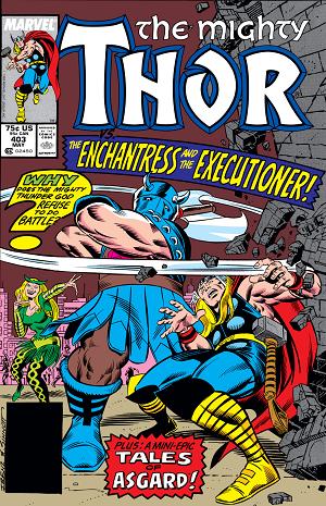 Thor #403 cover