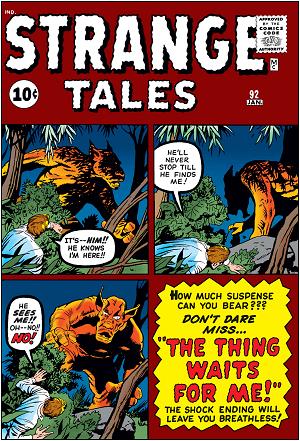 Strange Tales #92 cover