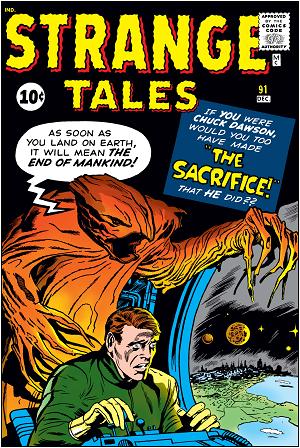 Strange Tales #91 cover