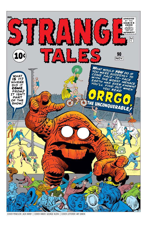 Strange Tales #90  cover
