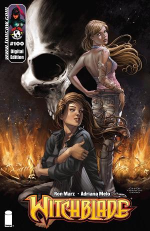 Witchblade #100 cover