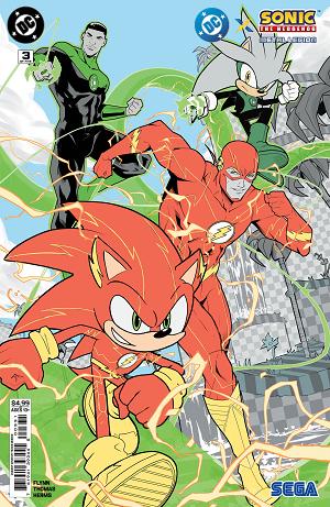 Dc X Sonic The Hedgehog The Metal Legion #3 CVR C (OF 5) CVR C TRAVIS MERCER CARD STOCK cover