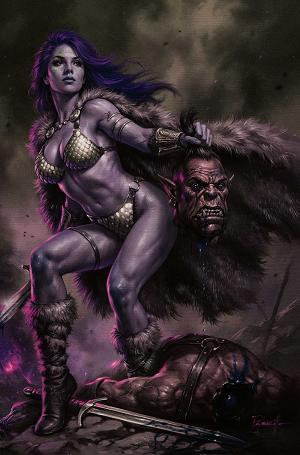 Red Sonja She Devil With A Sword #3 CVR N CVR N INC 1:7 LUCIO PARRILLO ULTRAVIOLET VIRGIN cover