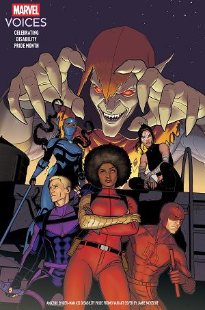 Amazing Spider-Man #32 JAMIE MCKELVIE DISABILITY PRIDE PROMO VARIANT cover