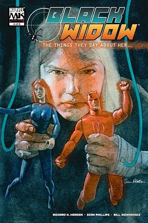 Black Widow: The Things They Say About Her #4 cover