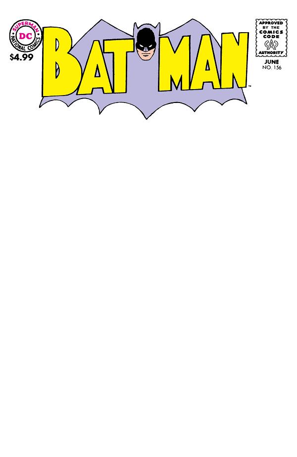 Batman #156 variant cover by Blank