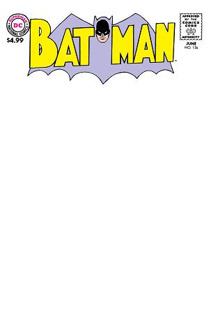 Batman #156 CVR B FACSIMILE EDITION CVR B BLANK CARD STOCK cover