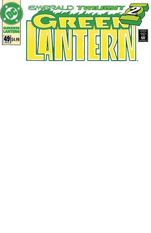 Green Lantern #49 CVR B FACSIMILE EDITION CVR B BLANK CARD STOCK cover