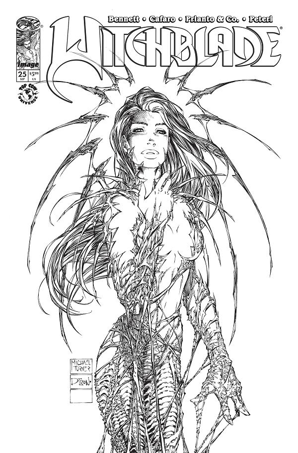 Witchblade #25 variant cover by Michael Turner