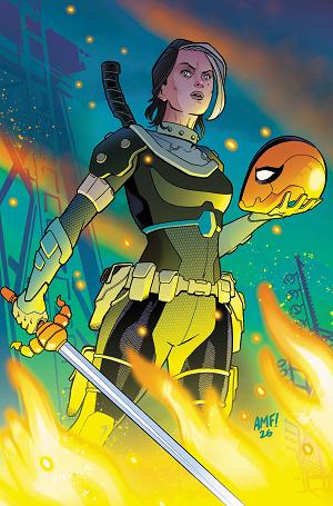Deathstroke The Terminator #7 CVR C CVR C TONY FLEECS CARD STOCK cover