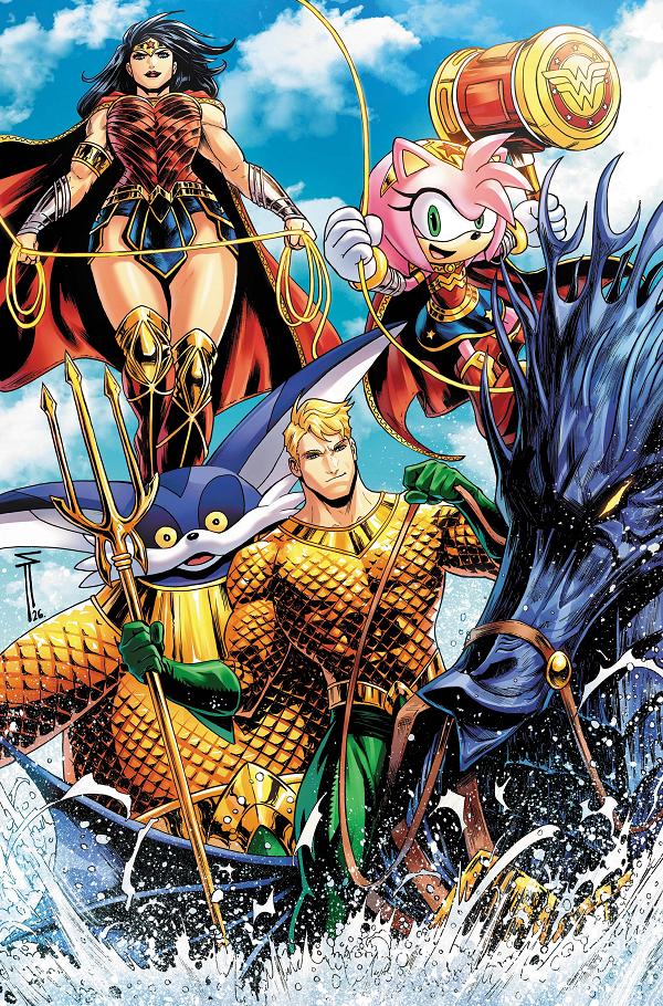 Dc X Sonic The Hedgehog Metal Legion #5 CVR C (OF 5) CVR C SERG ACUNA CARD STOCK cover