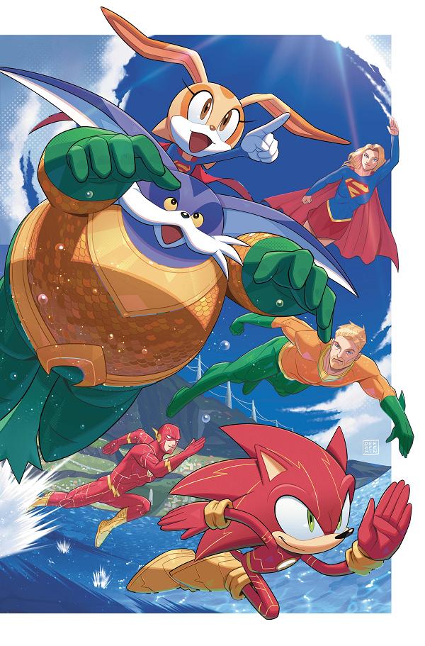 Dc X Sonic The Hedgehog Metal Legion #5 CVR B (OF 5) CVR B MIN HO KIM CARD STOCK cover