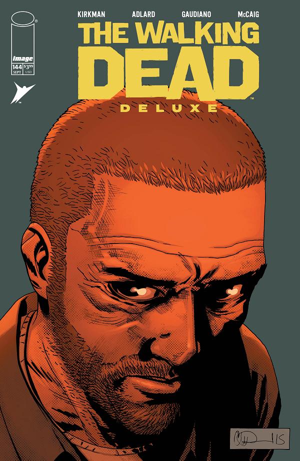 Walking Dead Deluxe #144 variant cover by Charlie Adlard